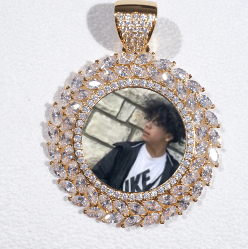 Large 3D Wheat Ear Custom Picture Pendant
