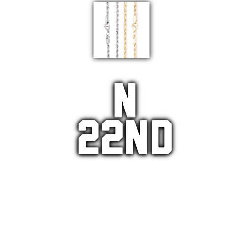 Custom Letters Baguette Two Layer Necklace