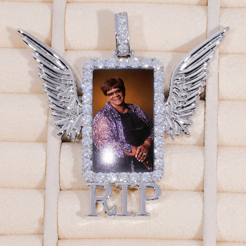RIP WING 3D CUSTOM PICTURE PENDANT