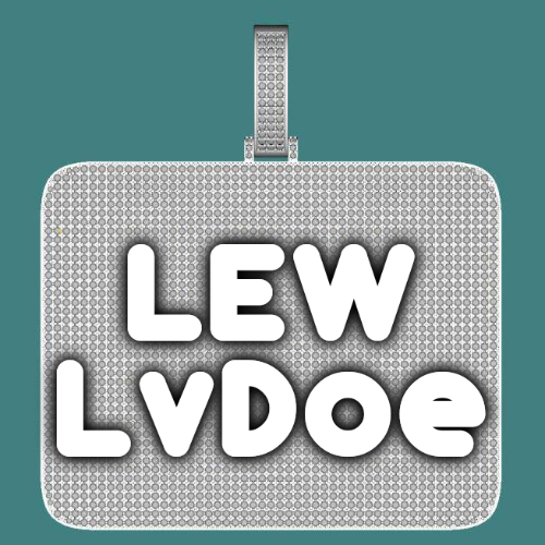 CUSTOM LETTER NECKLACE 3D BIG SQUARE