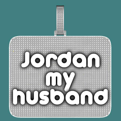 CUSTOM LETTER NECKLACE 3D BIG SQUARE
