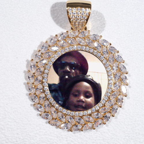 Large 3D Wheat Ear Custom Picture Pendant