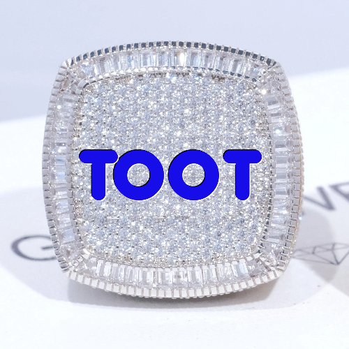 CUSTOM LETTER 3D ICED RING