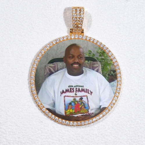 MEDIUM 3D CIRCLE CUSTOM PICTURE PENDANT