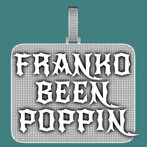 CUSTOM LETTER NECKLACE 3D BIG SQUARE