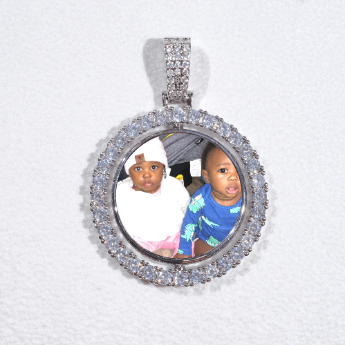 3D Spinning 2-Faced Custom Picture Pendant