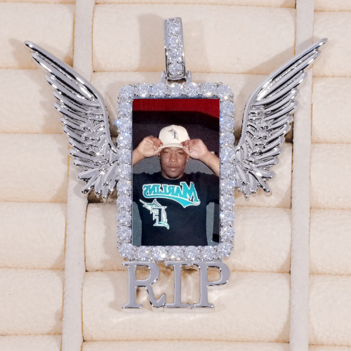 RIP WING 3D CUSTOM PICTURE PENDANT