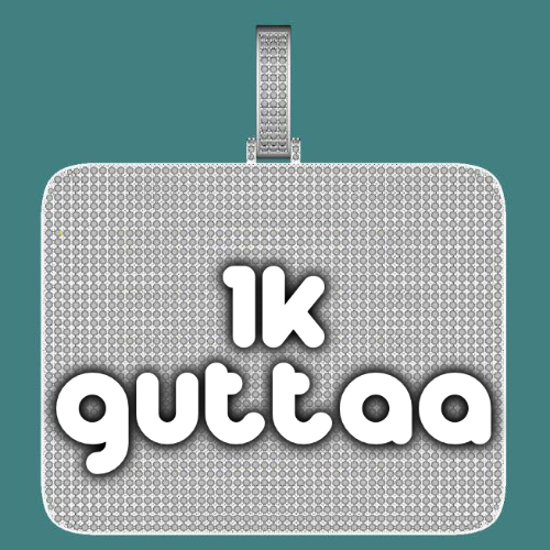 CUSTOM LETTER NECKLACE 3D BIG SQUARE