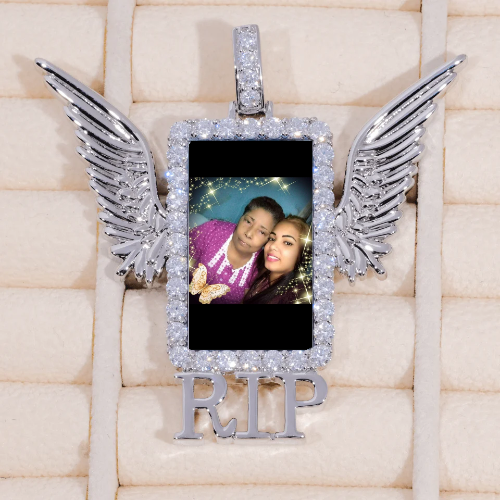 RIP WING 3D CUSTOM PICTURE PENDANT