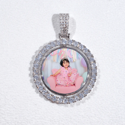 3D Spinning 2-Faced Custom Picture Pendant