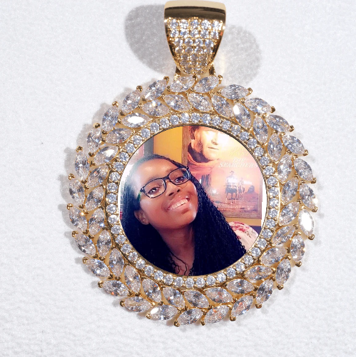 Large 3D Wheat Ear Custom Picture Pendant