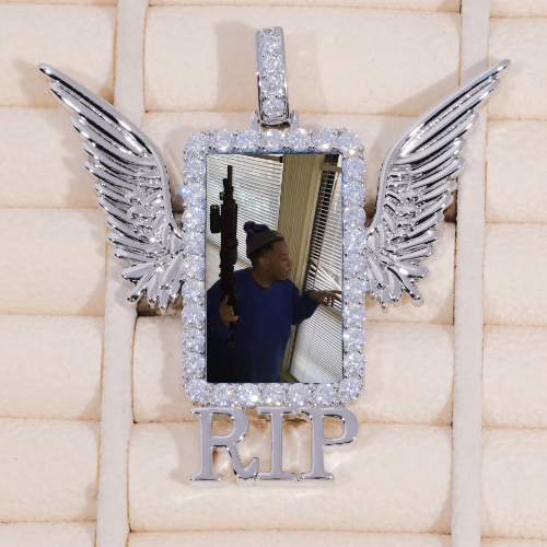 RIP WING 3D CUSTOM PICTURE PENDANT