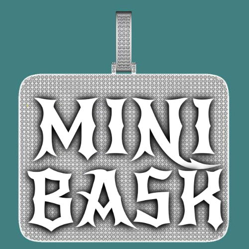 CUSTOM LETTER NECKLACE 3D BIG SQUARE
