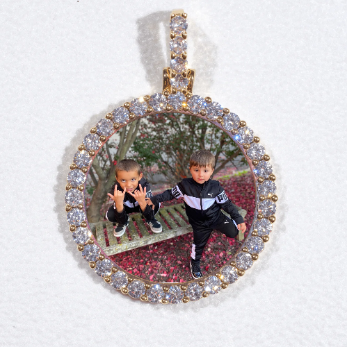 3D CIRCLE CUSTOM PICTURE PENDANT SMALL SIZE