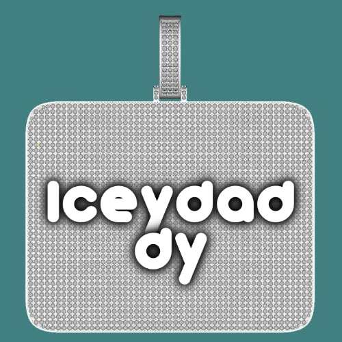 CUSTOM LETTER NECKLACE 3D BIG SQUARE