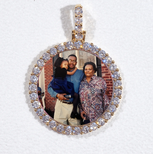 3D CIRCLE CUSTOM PICTURE PENDANT SMALL SIZE