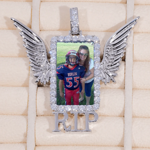 RIP WING 3D CUSTOM PICTURE PENDANT