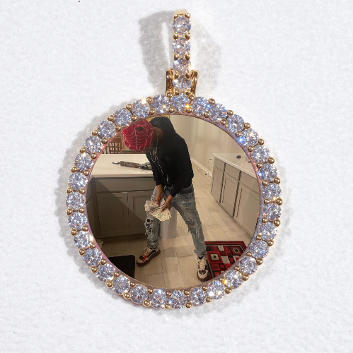 3D CIRCLE CUSTOM PICTURE PENDANT SMALL SIZE