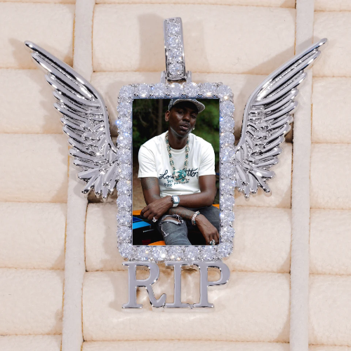 RIP WING 3D CUSTOM PICTURE PENDANT