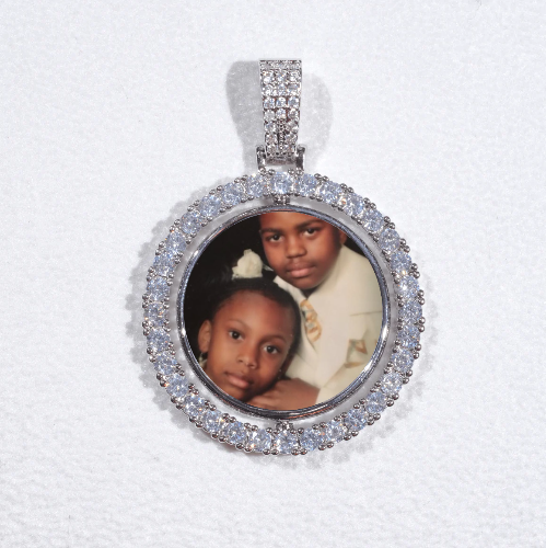 3D Spinning 2-Faced Custom Picture Pendant