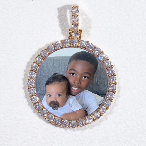 3D CIRCLE CUSTOM PICTURE PENDANT SMALL SIZE