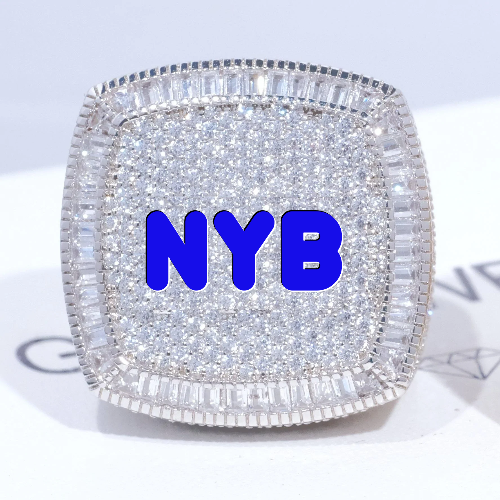 CUSTOM LETTER 3D ICED RING