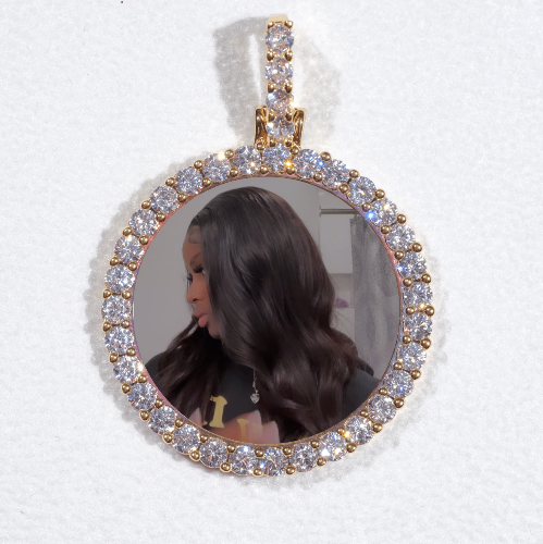 3D CIRCLE CUSTOM PICTURE PENDANT SMALL SIZE