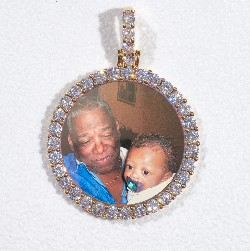 3D CIRCLE CUSTOM PICTURE PENDANT SMALL SIZE