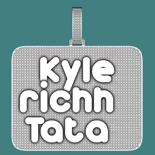 CUSTOM LETTER NECKLACE 3D BIG SQUARE