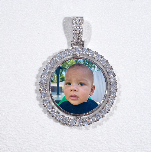 3D Spinning 2-Faced Custom Picture Pendant