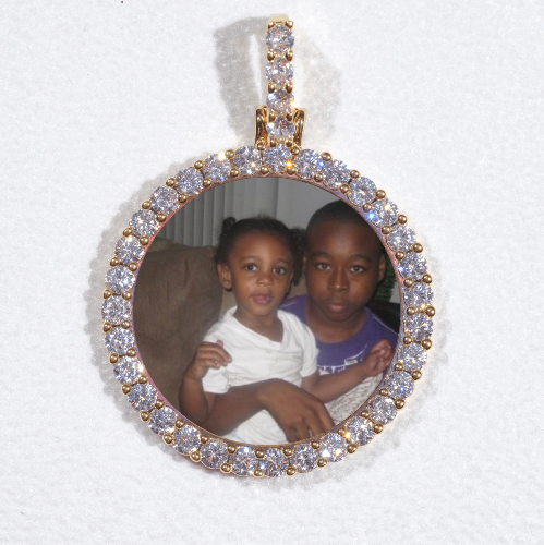 3D CIRCLE CUSTOM PICTURE PENDANT SMALL SIZE