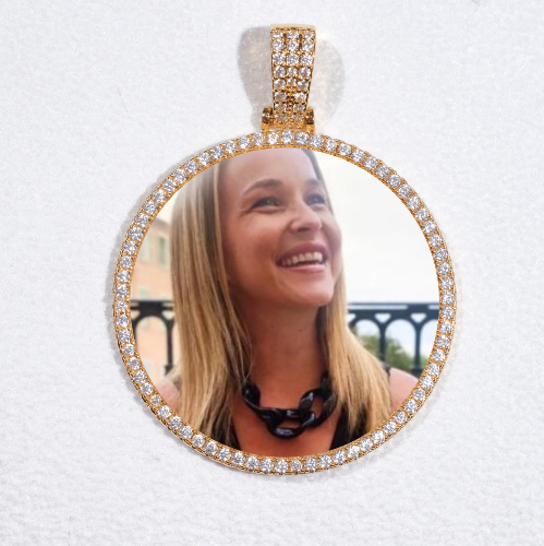 MEDIUM 3D CIRCLE CUSTOM PICTURE PENDANT