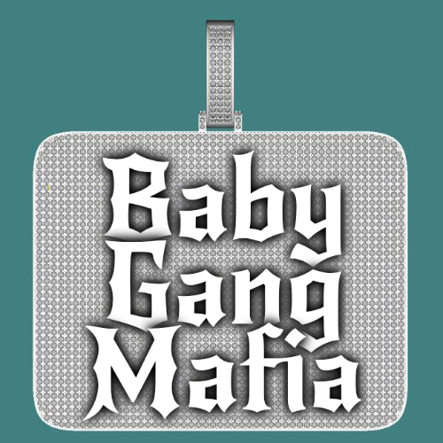 CUSTOM LETTER NECKLACE 3D BIG SQUARE