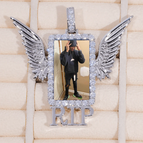 RIP WING 3D CUSTOM PICTURE PENDANT
