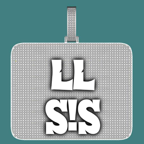 CUSTOM LETTER NECKLACE 3D BIG SQUARE