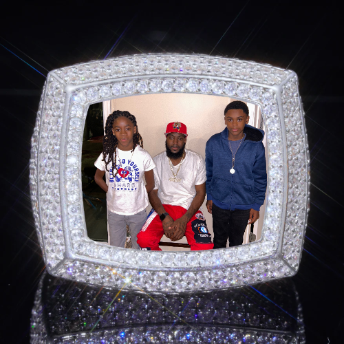 3D CUSTOM PICTURE ICED RING