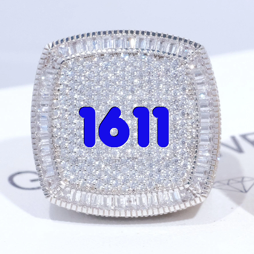 CUSTOM LETTER 3D ICED RING