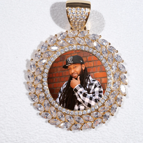 Large 3D Wheat Ear Custom Picture Pendant