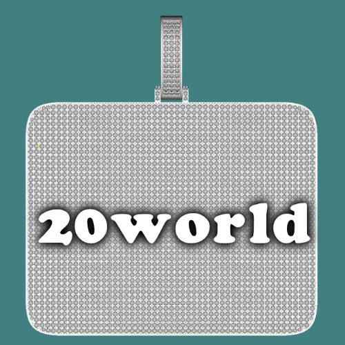 CUSTOM LETTER NECKLACE 3D BIG SQUARE