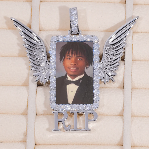 RIP WING 3D CUSTOM PICTURE PENDANT