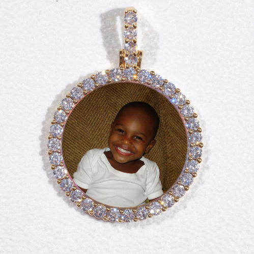 3D CIRCLE CUSTOM PICTURE PENDANT SMALL SIZE