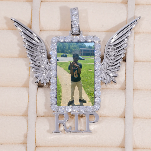RIP WING 3D CUSTOM PICTURE PENDANT
