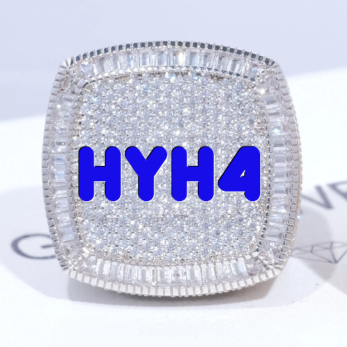 CUSTOM LETTER 3D ICED RING