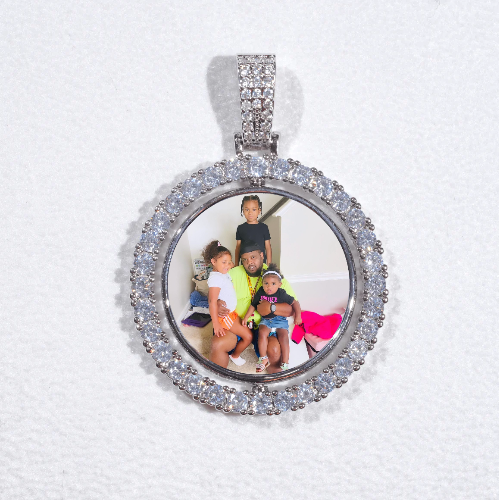 3D Spinning 2-Faced Custom Picture Pendant