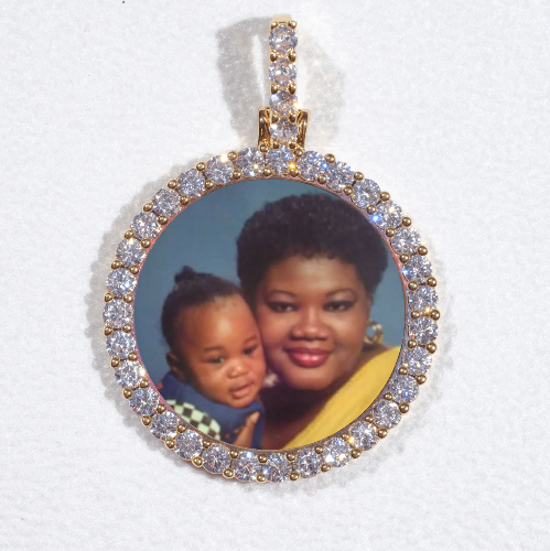 3D CIRCLE CUSTOM PICTURE PENDANT SMALL SIZE