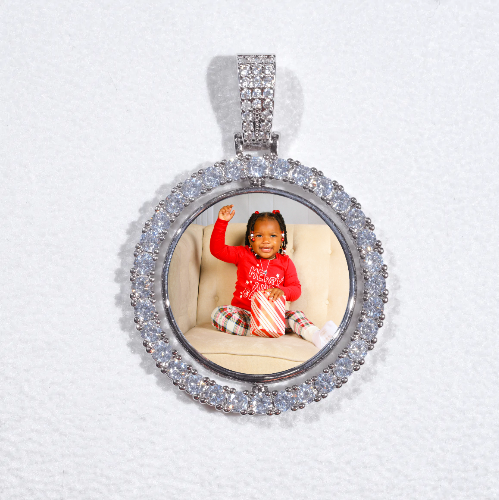 3D Spinning 2-Faced Custom Picture Pendant