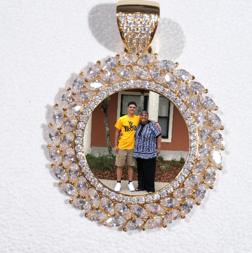 Large 3D Wheat Ear Custom Picture Pendant