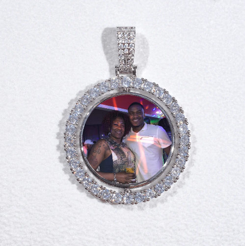 3D Spinning 2-Faced Custom Picture Pendant