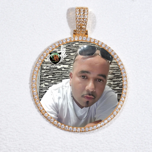 MEDIUM 3D CIRCLE CUSTOM PICTURE PENDANT
