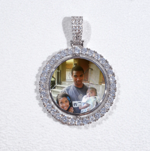 3D Spinning 2-Faced Custom Picture Pendant